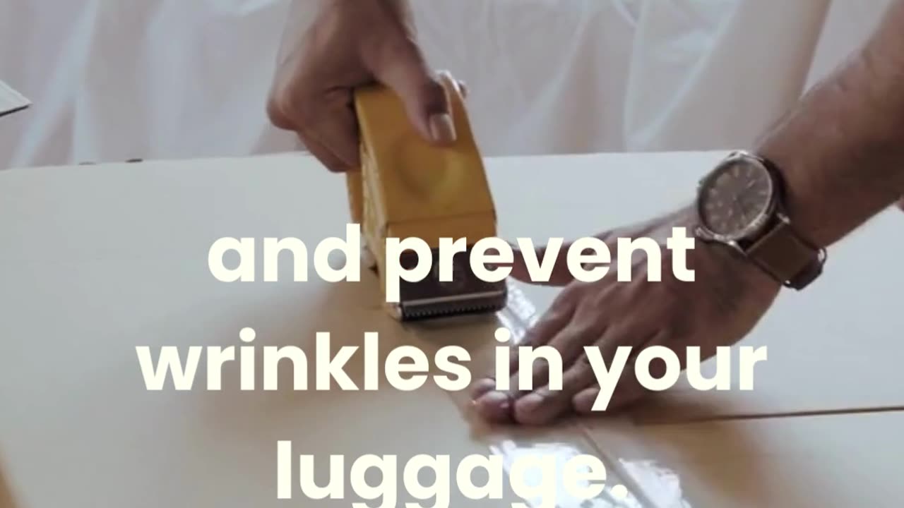 Efficient packing for wrinkle-free outfits. #PackingHacks #Travel