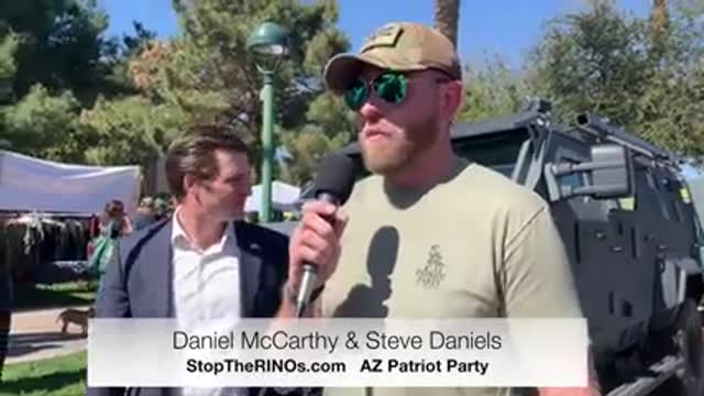 Daniel McCarthy & Steve Daniels of the AZ Patriot Party, StopTheRINOs.com. Fighting to Save Arizona