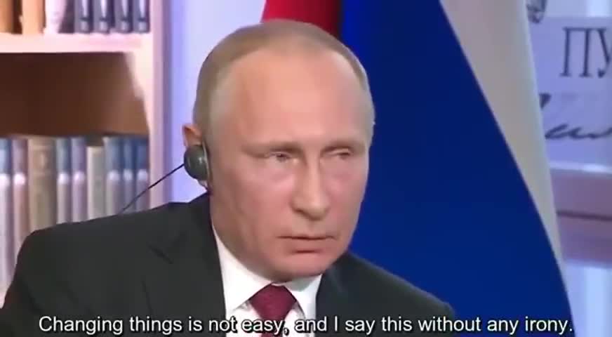 Putin says US politicians are essentially elected puppets. (2017)