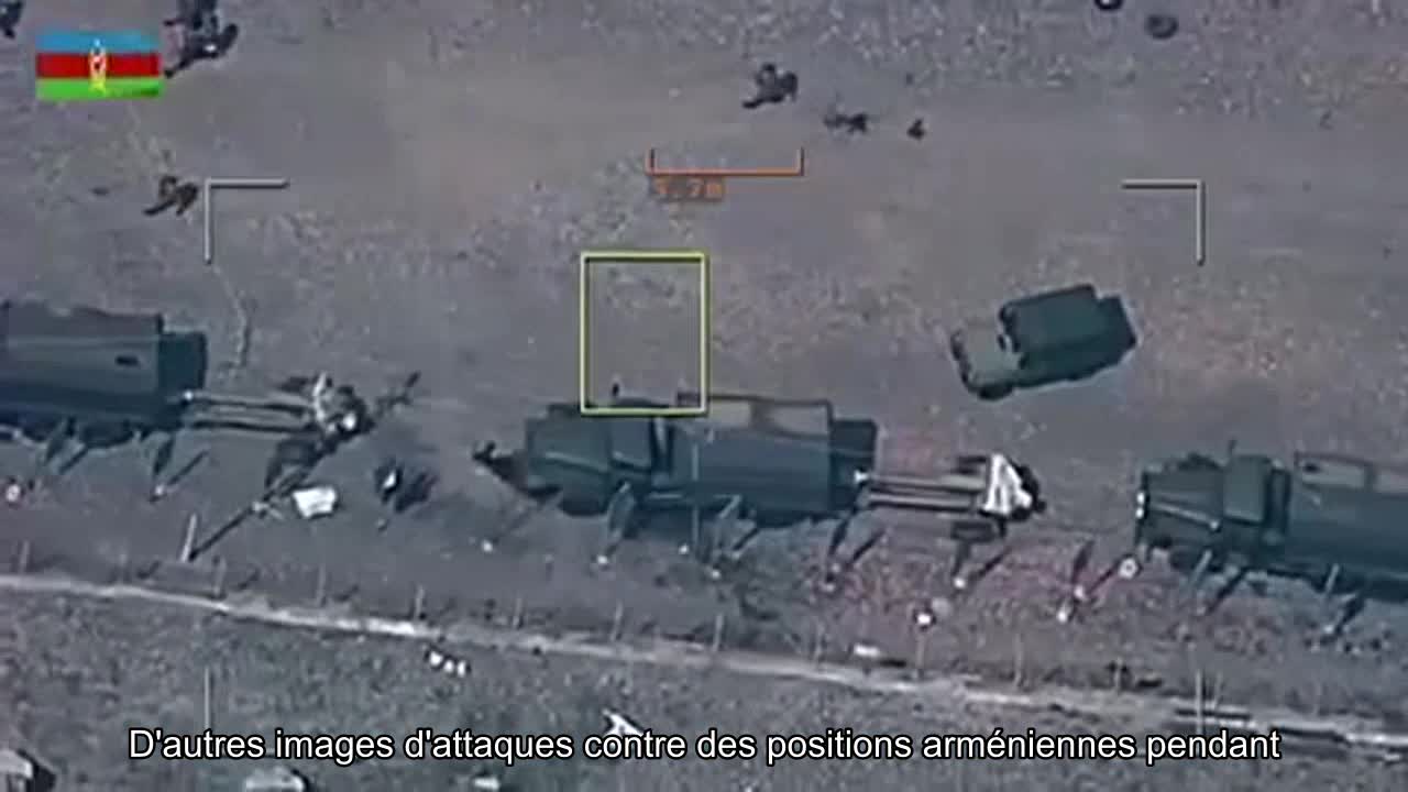 Le ministère de la Défense de l'Azerbaïdjan a publié d'autres images d'attaques contre des position