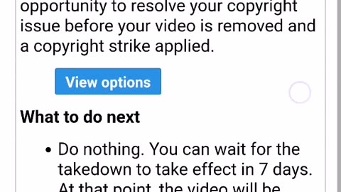 I got copyright strike takedown scheduled 7 days from YouTube my videos for HazelMillestone