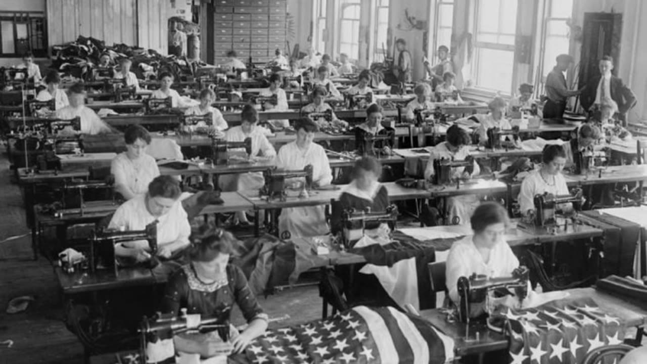 World War 1 Women Flag Makers & Warren Harding's 1920 Sousaphone