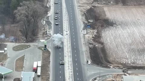 Ukrainian ATGM ambush on Russian BTG part 1