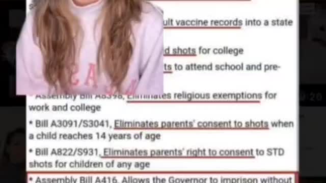 ⚠ NY Senate: Demonrat Legislators Sign 7 Bills To Violate People's Freedoms From The Covid Mandates ⚠