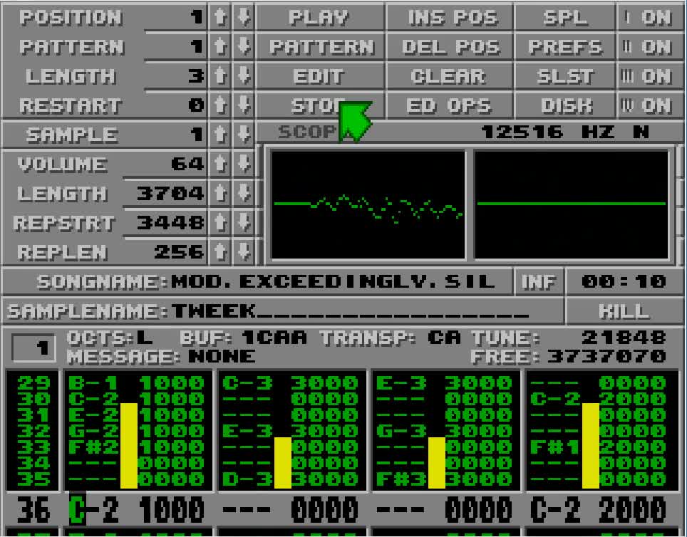 Amiga and Atari ST Protracker Music Mods - Exceedingly Silly