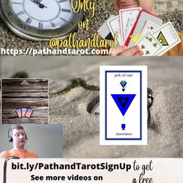 PathandTarot in 60 Seconds. Jack of Cups, Innovative.