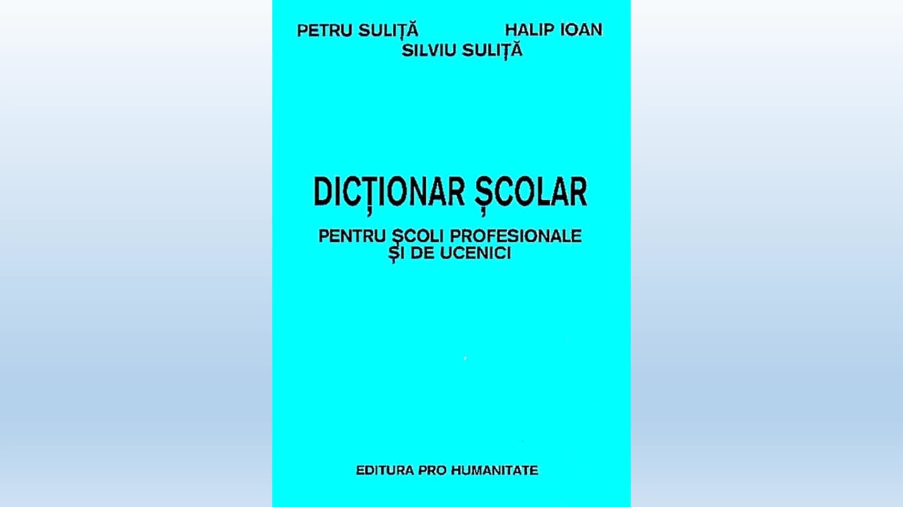 eBook 025 Dictionar Scolar