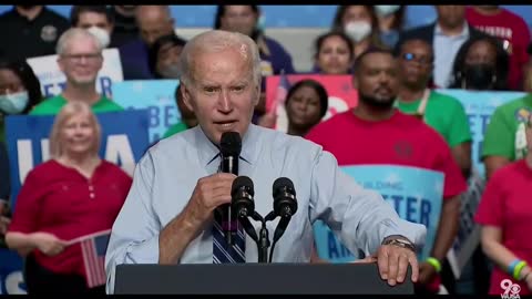 Joe Biden: "SINCE I TOOK OFFICE THIS YEAR GAS PRICES ARE DOWN BY MORE THAN A DOLLAR THIS SUMMER"