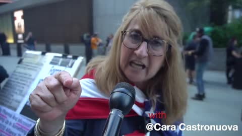 New Yorkers at anti-vaccine mandate protest speak out and tell it like it is!