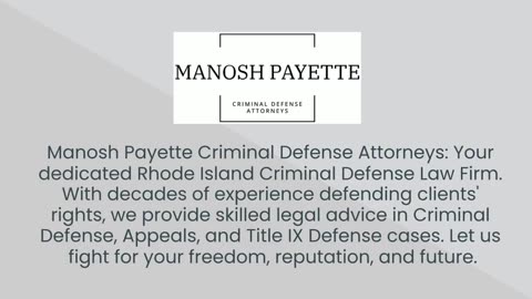 Rhode Island criminal defense lawyer