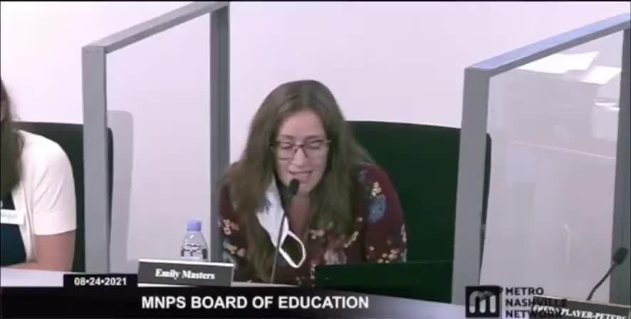 Hypocritical MNPS Board Member Enforces Mask Mandates For Everyone But Herself