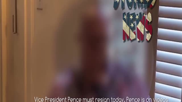 Vice President Pence must resign today.-COMPROMISED!