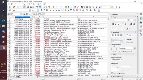 Smoking Gun Dominion Transferring Vote Ratios between Precincts in PA.