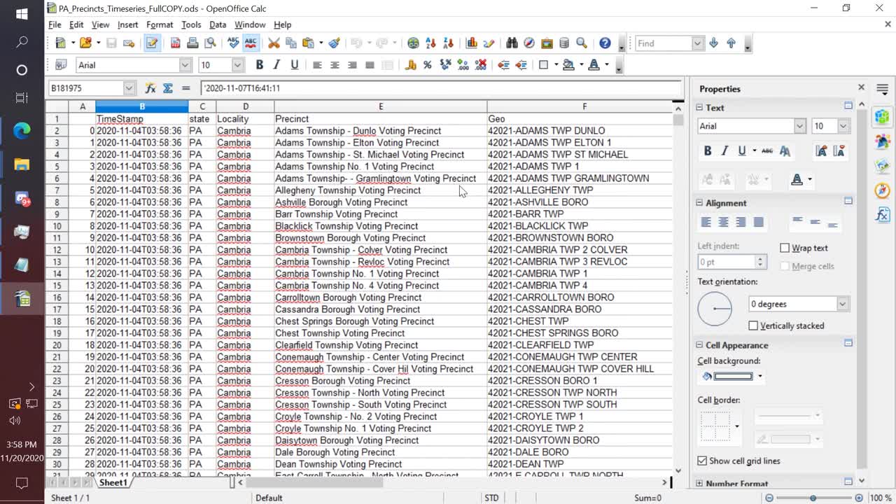 Smoking Gun Dominion Transferring Vote Ratios between Precincts in PA.
