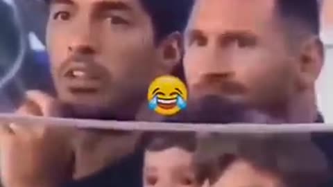 Messi's son reaction to Ronaldo's free kick 😂 #cristianoronaldo #football #edit #fyp #soccer #shorts