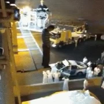 Watch how fireman saved guy from a suicide jump