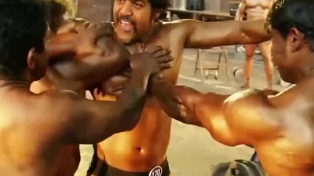 Bodybuilder fight