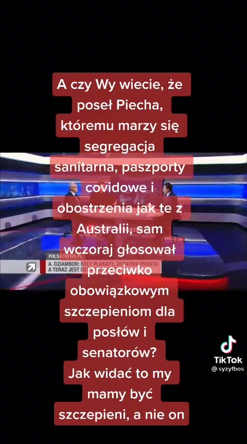 głosowanie nad przymusem dla pOSŁÓW i senatorów