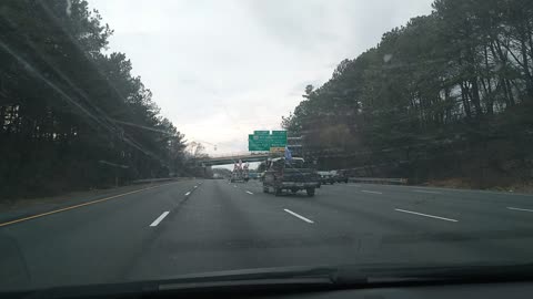 Freedom Convoy 2022 on the Beltway (I-495)