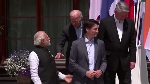 PM Modi with US President Joe Biden and PM Trudeau of Canada