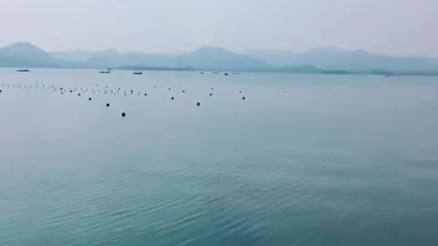 Clear waters and green mountains