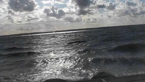 Vid havet. Det blåser friska vindar. Helsingborg 22 Aug. 2012