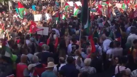 Pro Palestine rally in Tunisia