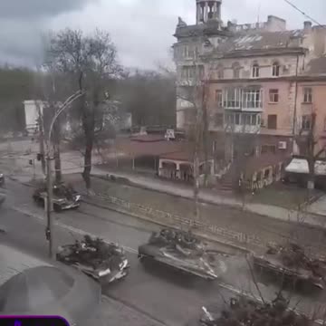 Local residents post video of Russian military armored vehicles in now liberated city Kherson