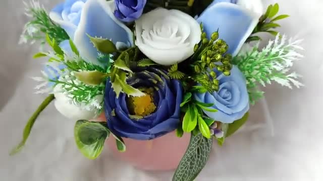 Blue, white, pink, colour of the day @danielahandmadecraftsoaps7411
