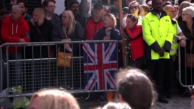 King Charles and his siblings walk behind Queen’s coffin