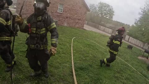 Firefighter's bodycam shows battling housefire first-hand