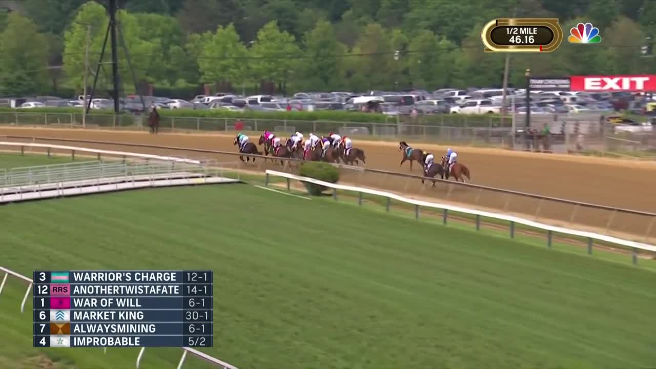 Preakness Stakes 2019 (FULL RACE), jockey John Velazquez thrown from horse | NBC Sports