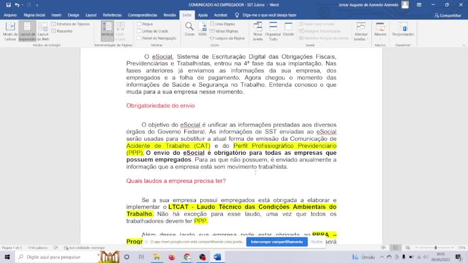 Aula 73 Contador esta na HORA de enviar os EVENTOS de SST eSocial TSTONLINE Sistemas enviamos