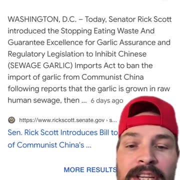 American grocery stores are selling garlic from china grown in raw human sewage