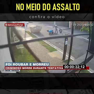 Bandido morreu durante assalto