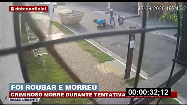 Bandido morreu durante assalto