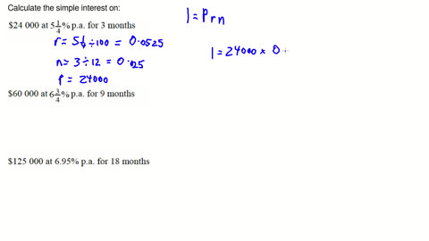 Calculating simple interest over fractions of a year