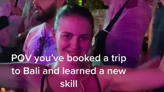 POV you've booked a trip to Bali and learned a new skill