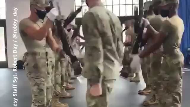 Air Force Honor Guard Team Drill