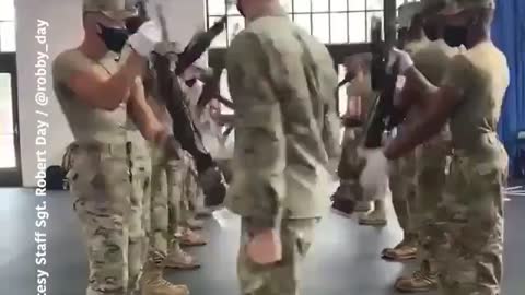 Air Force Honor Guard Team Drill