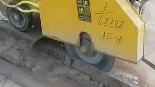 Road #conerete groove# cutting machine :