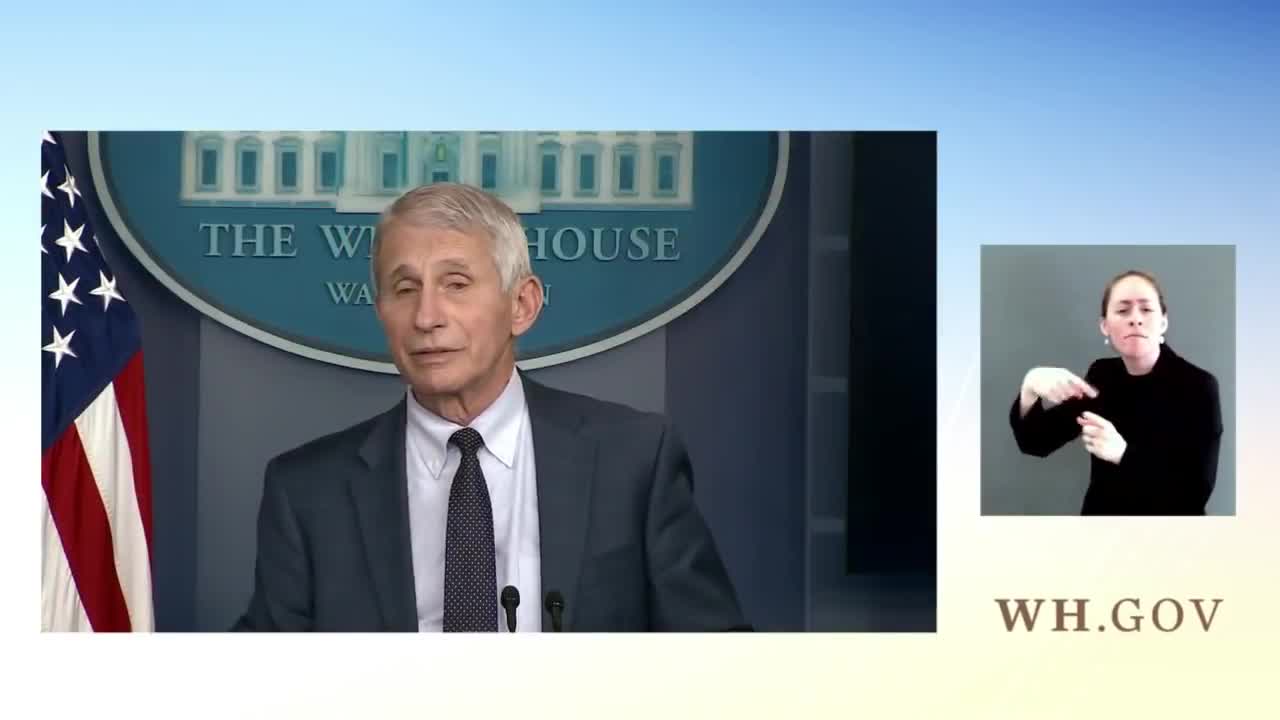 Reporter asks Fauci if people crossing border of foot are being tested for covid-19