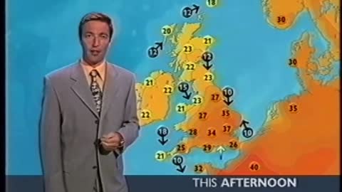Video di due previsioni meteo della BBC a 19 anni di distanza.