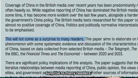 MULTI-YEAR DATA STUDY SHOWS DEEP MEDIA BIAS AGAINST CHINA.