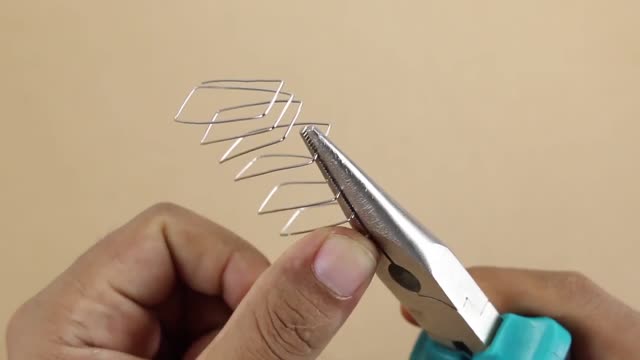 Share the process of modeling with wire