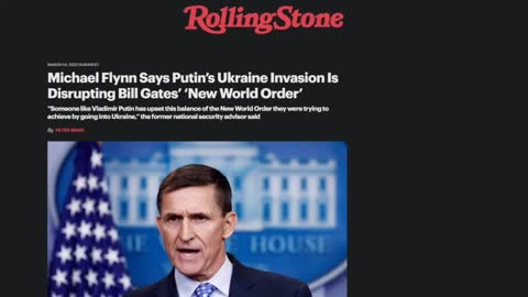 General Flynn: Putin Is Derailing The New World Order