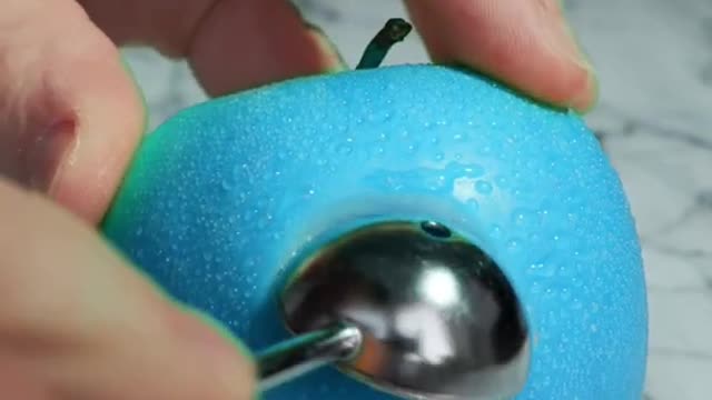 Satisfying BLUE Apple Crave 🍎#satisfying #verticalsatisfyingvideo #asmr #satisfyingshort #shorts