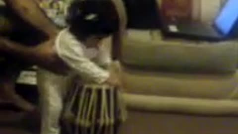 Amaya Playing Tabla