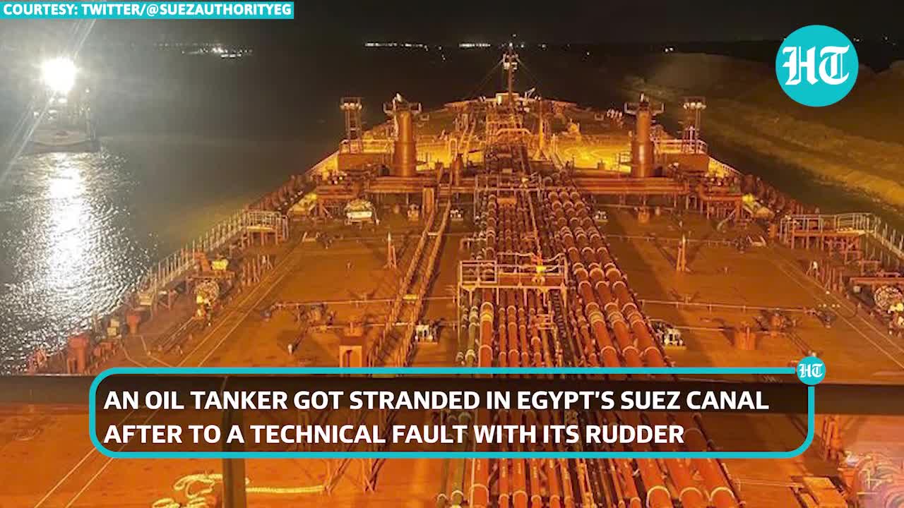 Suez Canal blocked again as oil tanker gets stuck; How Affinity V was refloated | Watch