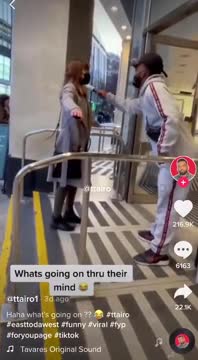 Clownsheep let random guy sticky brush them before going into a store